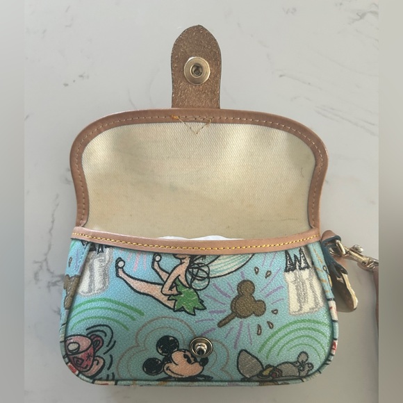 Dooney & Bourke Disney Parks Wristlet, RARE Blue Sketch Pattern - Picture 12 of 13